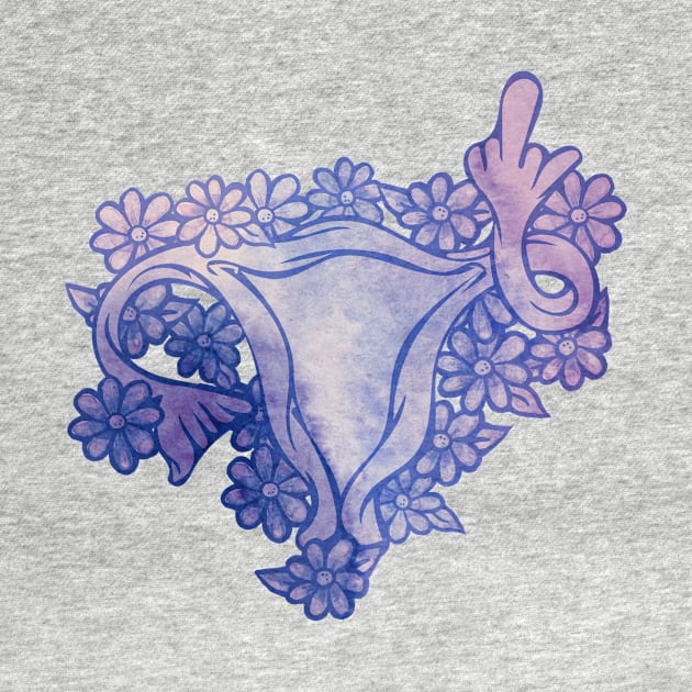 Angry Uterus And Its Middle Finger by bubbsnugg